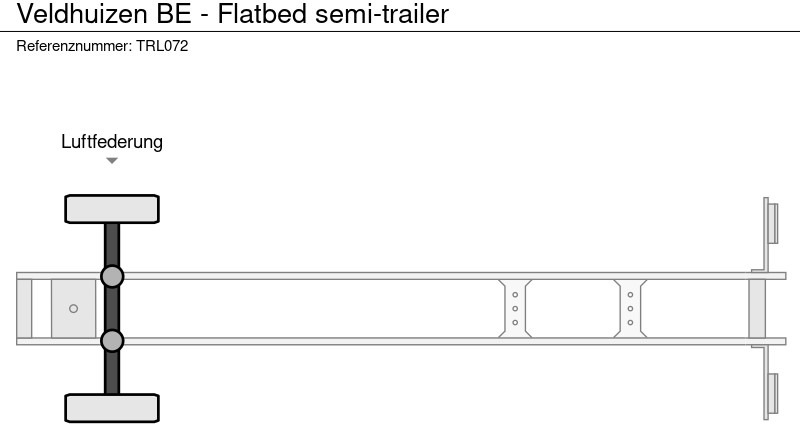 Semi-remorque plateau VELDHUIZEN BE - Flatbed semi-trailer: photos 10 Semi-remorque plateau VELDHUIZEN BE - Flatbed semi-trailer: photos 10