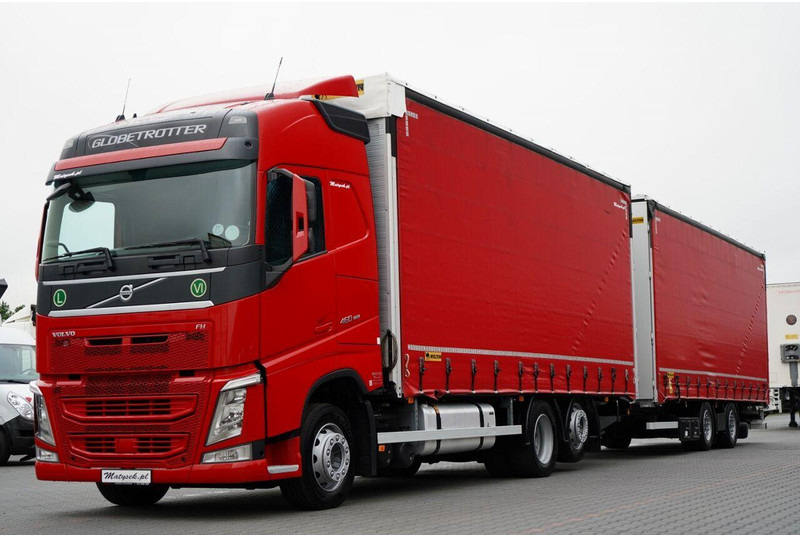 Volvo FH 460 / I-SAVE / ZESTAW TANDEM 120 M3 / PRZEJAZDOWY / I-PARK CO - Camion à rideaux coulissants: photos 1 Volvo FH 460 / I-SAVE / ZESTAW TANDEM 120 M3 / PRZEJAZDOWY / I-PARK CO - Camion à rideaux coulissants: photos 1