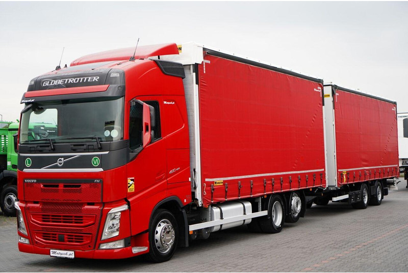 Volvo FH 460 / ZESTAW TANDEM 120 M3 / PRZEJAZDOWY / I-PARK COOL / WIEL - Camion à rideaux coulissants: photos 2 Volvo FH 460 / ZESTAW TANDEM 120 M3 / PRZEJAZDOWY / I-PARK COOL / WIEL - Camion à rideaux coulissants: photos 2