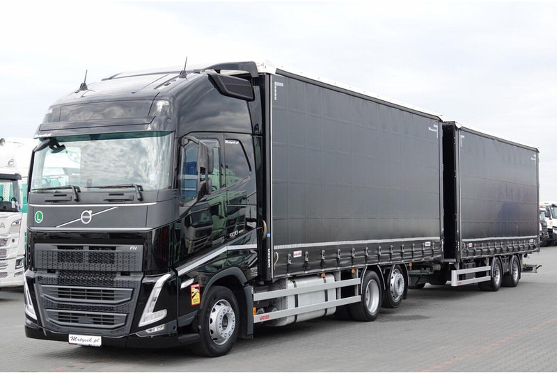 Volvo FH 500 / I-SAVE / XL / ZESTAW TANDEM PRZEJAZDOWY 120 M3 / 2023 / - Camion à rideaux coulissants: photos 3 Volvo FH 500 / I-SAVE / XL / ZESTAW TANDEM PRZEJAZDOWY 120 M3 / 2023 / - Camion à rideaux coulissants: photos 3