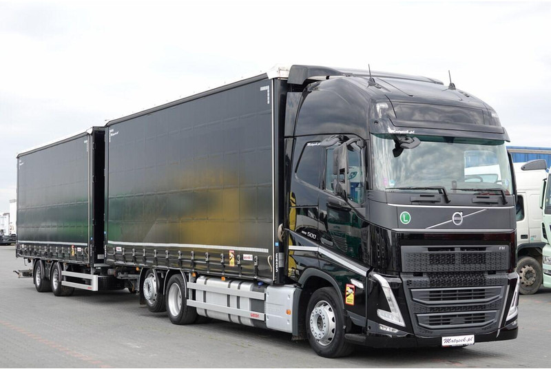 Volvo FH 500 / I-SAVE / XL / ZESTAW TANDEM PRZEJAZDOWY 120 M3 / 2023 / - Camion à rideaux coulissants: photos 2 Volvo FH 500 / I-SAVE / XL / ZESTAW TANDEM PRZEJAZDOWY 120 M3 / 2023 / - Camion à rideaux coulissants: photos 2