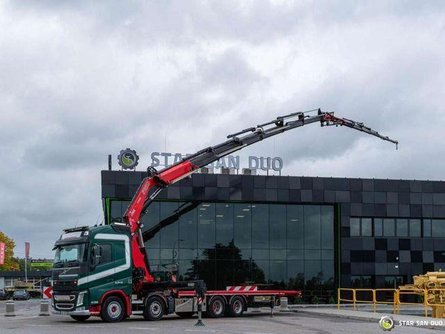 Camion plateau, Camion grue Volvo FH 510 8x4 FASSI F820 RA2.26 Fly Jib Crane Kran: photos 7 Camion plateau, Camion grue Volvo FH 510 8x4 FASSI F820 RA2.26 Fly Jib Crane Kran: photos 7