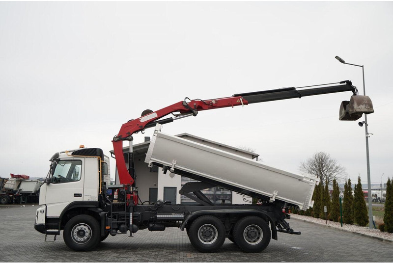 Volvo FMX 380 / 6x4 / WYWROTKA + HDS HMF 1820 K2 / HYDROBURTA / STEROW - Camion benne, Camion grue: photos 2 Volvo FMX 380 / 6x4 / WYWROTKA + HDS HMF 1820 K2 / HYDROBURTA / STEROW - Camion benne, Camion grue: photos 2