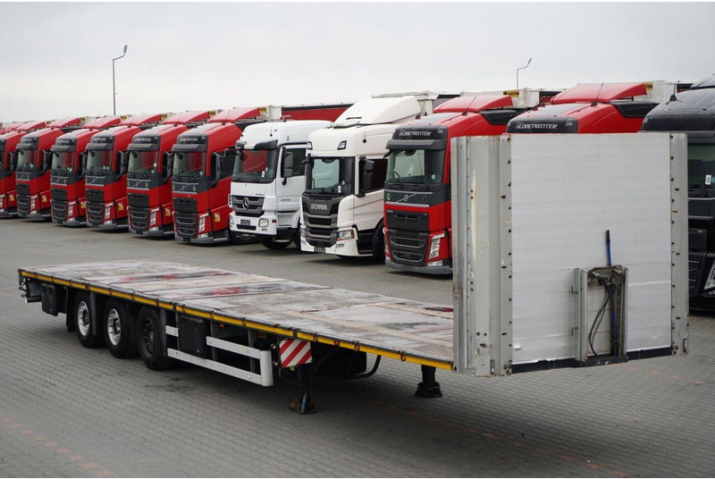 ZASŁAW PLATFORMA NISKOPODWOZIOWA + HAKI PODKONTENERY / MOCOWANIA DO - Semi-remorque plateau: photos 1 ZASŁAW PLATFORMA NISKOPODWOZIOWA + HAKI PODKONTENERY / MOCOWANIA DO - Semi-remorque plateau: photos 1