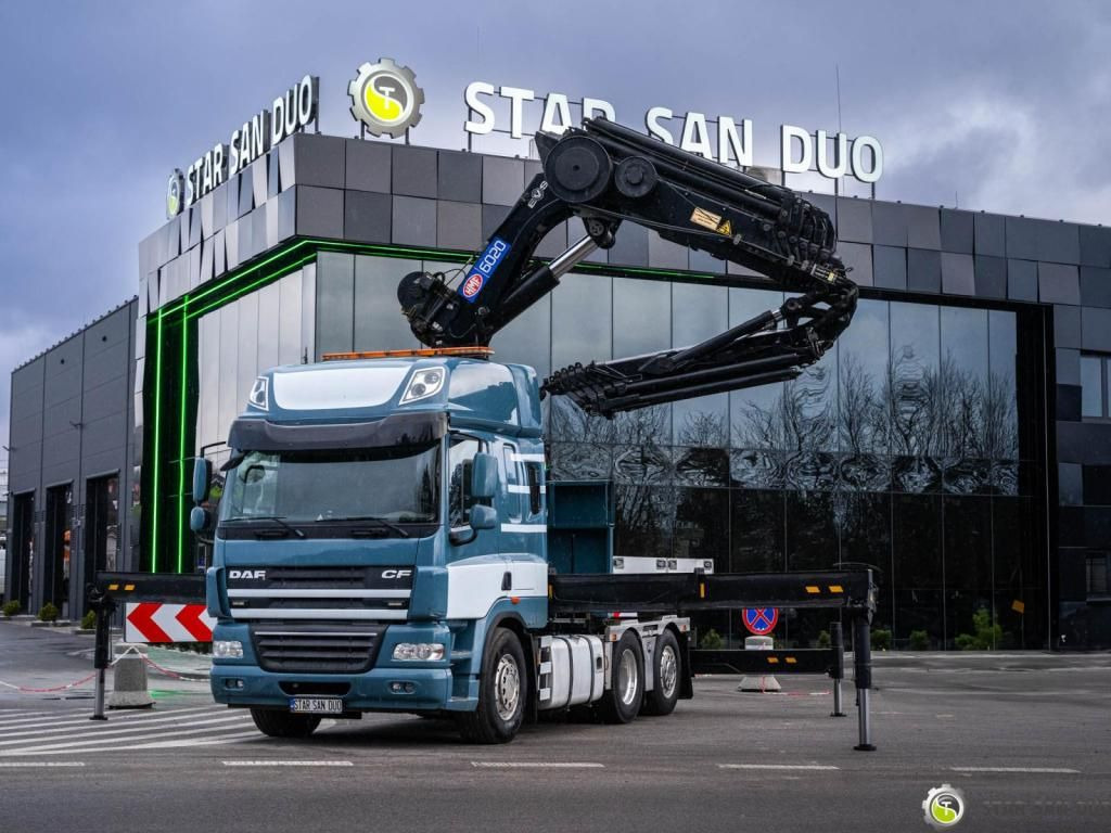 DAF CF 460 6x2 HMF 6020 HDS Crane Fly Jib 5th DAF CF 460 6x2 HMF 6020 HDS Crane Fly Jib 5th - Camion grue, Camion plateau: photos 2 DAF CF 460 6x2 HMF 6020 HDS Crane Fly Jib 5th DAF CF 460 6x2 HMF 6020 HDS Crane Fly Jib 5th - Camion grue, Camion plateau: photos 2
