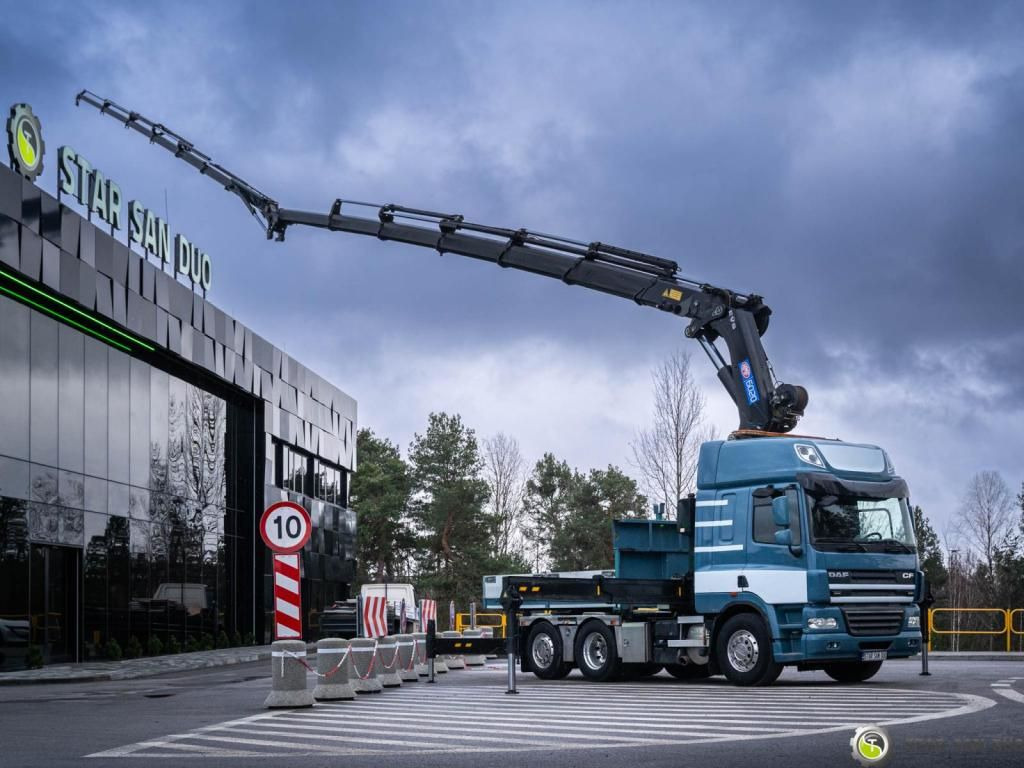 DAF CF 460 6x2 HMF 6020 HDS Crane Fly Jib 5th DAF CF 460 6x2 HMF 6020 HDS Crane Fly Jib 5th - Camion grue, Camion plateau: photos 1 DAF CF 460 6x2 HMF 6020 HDS Crane Fly Jib 5th DAF CF 460 6x2 HMF 6020 HDS Crane Fly Jib 5th - Camion grue, Camion plateau: photos 1