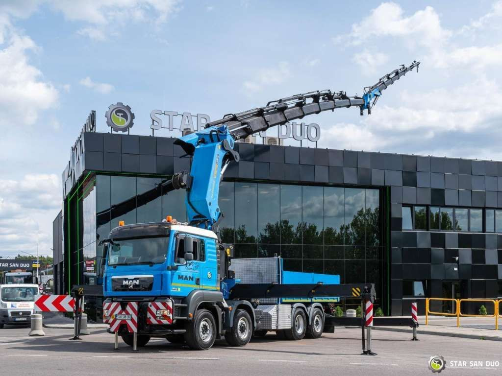 MAN TGA 35.480 8x4 H PALFINGER PK 150002 Crane Winc - Camion grue: photos 1 MAN TGA 35.480 8x4 H PALFINGER PK 150002 Crane Winc - Camion grue: photos 1