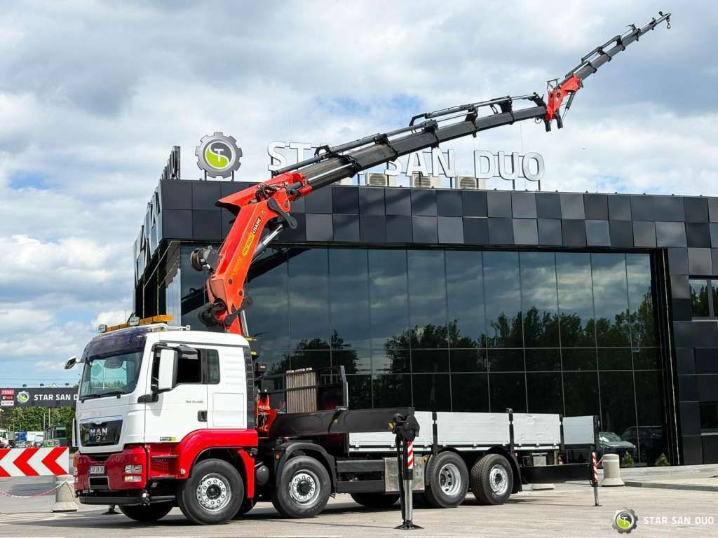 MAN TGS 35.480 8x4 PALFINGER PK 60002 Fly Jib Winch - Camion grue: photos 1 MAN TGS 35.480 8x4 PALFINGER PK 60002 Fly Jib Winch - Camion grue: photos 1