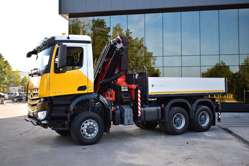 Mercedes-Benz AROCS 3345 6x6 PALFINGER PK 33002 EURO 6 KRAN - Camion grue, Camion plateau: photos 4 Mercedes-Benz AROCS 3345 6x6 PALFINGER PK 33002 EURO 6 KRAN - Camion grue, Camion plateau: photos 4