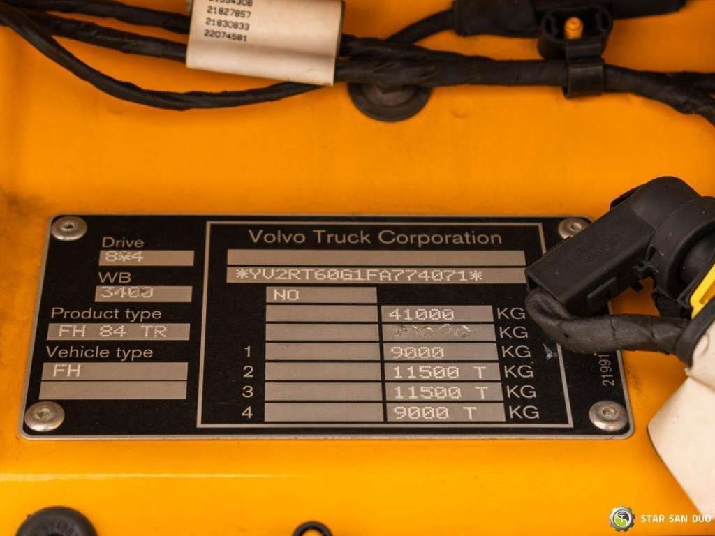 Camion grue Volvo  FH 540 8x4 HMF 6020 Fly Jib Winch: photos 19
