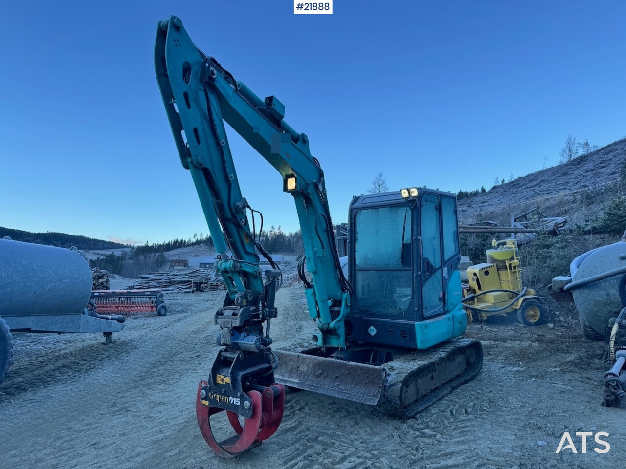 Kobelco SK55SRX-6 m/ Rototilt og 3 skuffer. 2330 timer! SE VIDEO - Pelle sur chenille: photos 1 Kobelco SK55SRX-6 m/ Rototilt og 3 skuffer. 2330 timer! SE VIDEO - Pelle sur chenille: photos 1