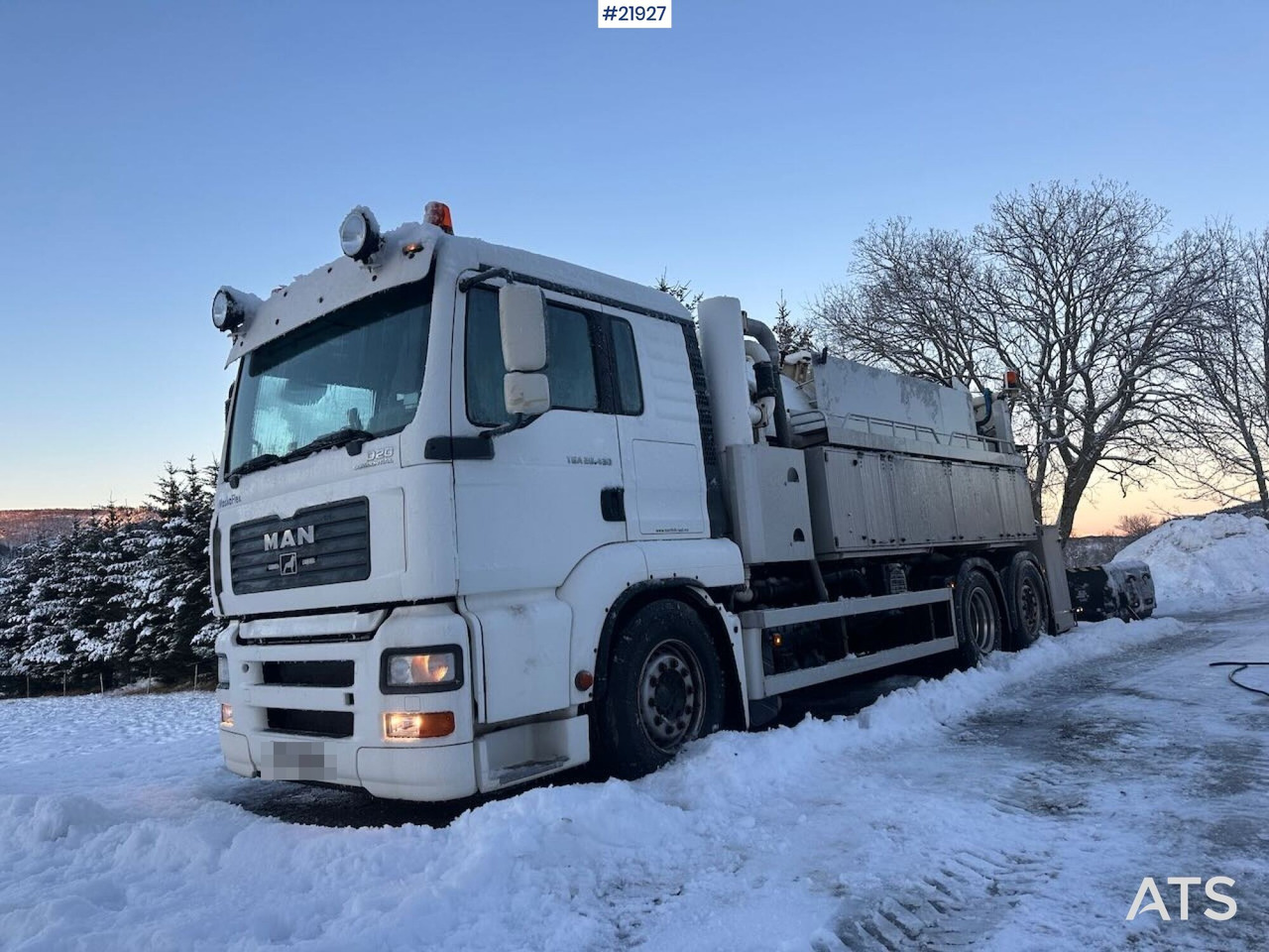 MAN TGA 26.430 6x2 sug-/spylebil m/ Maskoflex påbygg. SE VIDEO. - Camion hydrocureur: photos 1 MAN TGA 26.430 6x2 sug-/spylebil m/ Maskoflex påbygg. SE VIDEO. - Camion hydrocureur: photos 1
