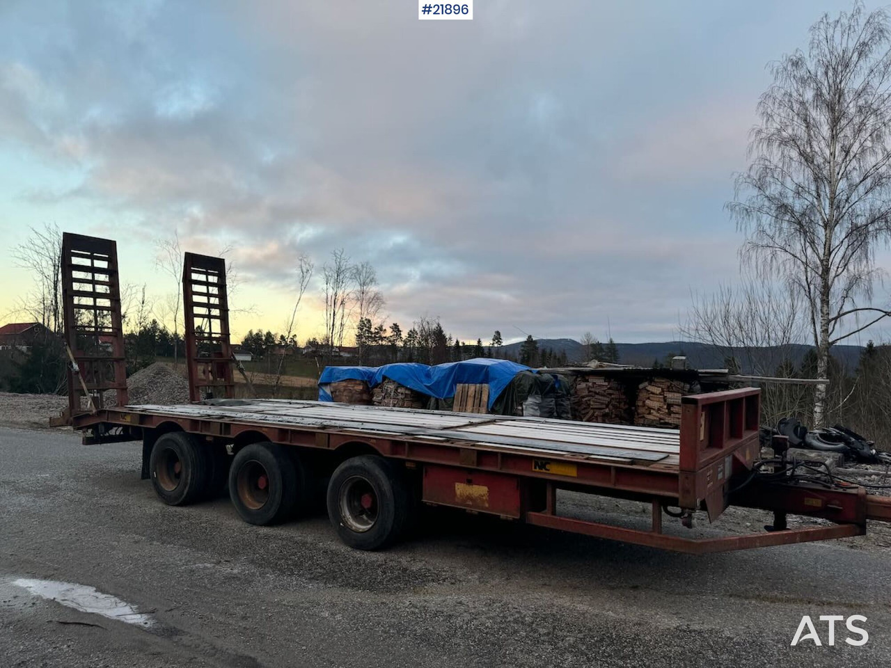 NC BT-24 3-akslet maskinkjerre - Remorque porte-engin surbaissée: photos 3 NC BT-24 3-akslet maskinkjerre - Remorque porte-engin surbaissée: photos 3