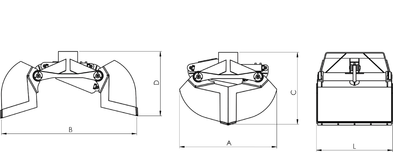 Clamshell bucket for digging BV-M 400 - Benne preneuse pour Grue auxiliaire: photos 3 Clamshell bucket for digging BV-M 400 - Benne preneuse pour Grue auxiliaire: photos 3