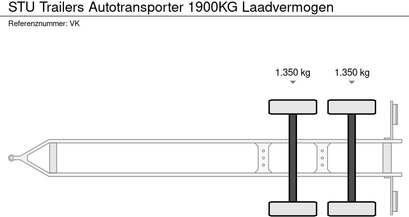 STU Trailers Autotransporter 1900KG Laadvermogen - Remorque porte-voitures: photos 5 STU Trailers Autotransporter 1900KG Laadvermogen - Remorque porte-voitures: photos 5