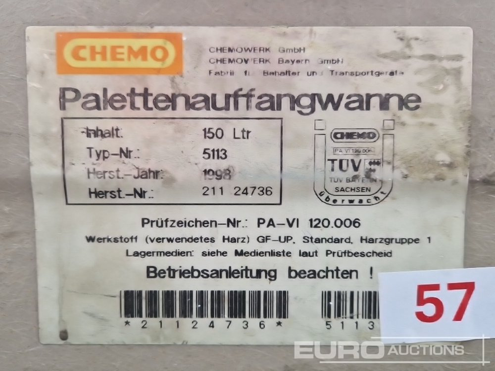 Matériel de chantier 150 Litre Palette Drainage Stand: photos 6