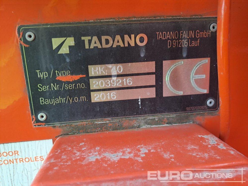 2016 Tadano Faun HK40 - Grue mobile: photos 5 2016 Tadano Faun HK40 - Grue mobile: photos 5