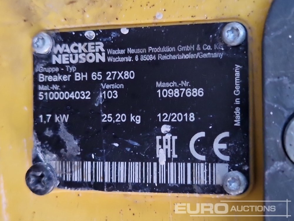 Travaux routiers 2018 Wacker Neuson BH65: photos 7