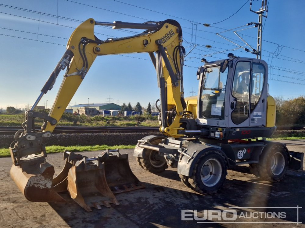 2018 Wacker Neuson EW100 - Pelle sur pneus: photos 1 2018 Wacker Neuson EW100 - Pelle sur pneus: photos 1