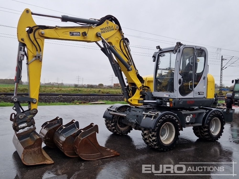 2019 Wacker Neuson EW100 - Pelle sur pneus: photos 1 2019 Wacker Neuson EW100 - Pelle sur pneus: photos 1