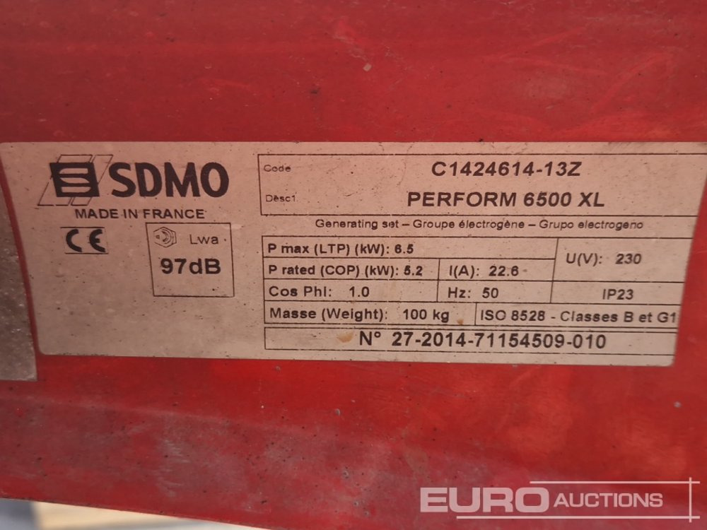 Groupe électrogène SDMO PERFORM 6500 XL: photos 10