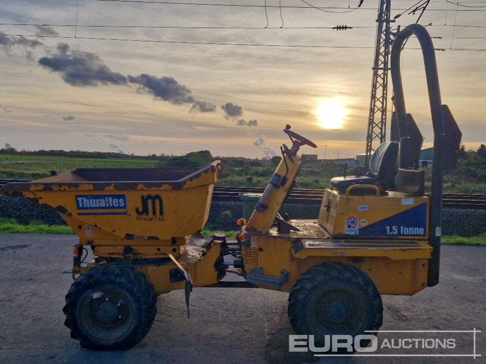 Thwaites 1.5 Ton High-Tip Swivel Skip Dumper, Roll Bar - Mini tombereau: photos 3 Thwaites 1.5 Ton High-Tip Swivel Skip Dumper, Roll Bar - Mini tombereau: photos 3