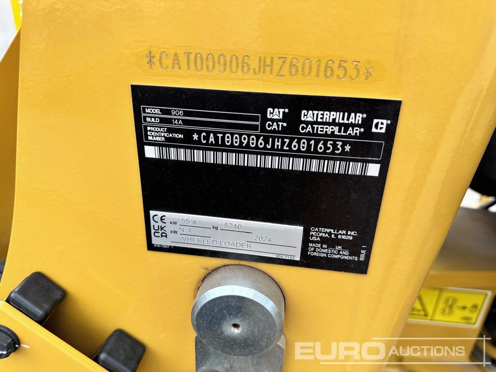 Unused 2024 CAT 906 - Chargeuse sur pneus: photos 2 Unused 2024 CAT 906 - Chargeuse sur pneus: photos 2