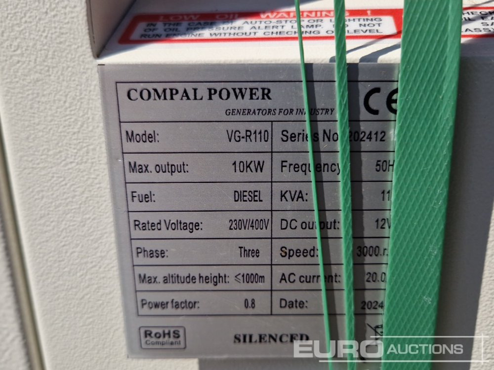 Groupe électrogène Unused Compal Power VG-R110: photos 10