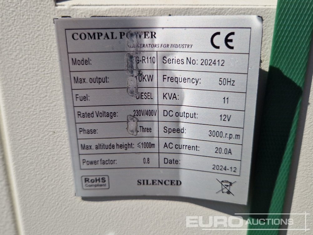 Groupe électrogène Unused Compal Power VG-R110: photos 10