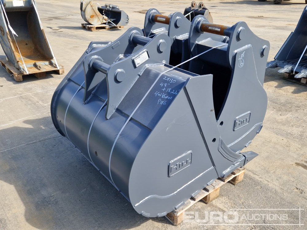 Unused Strickland 48" 24", 18" Digging Buckets, 65mm Pin to suit Hitachi ZX130 (3 of) - Godet: photos 3 Unused Strickland 48" 24", 18" Digging Buckets, 65mm Pin to suit Hitachi ZX130 (3 of) - Godet: photos 3