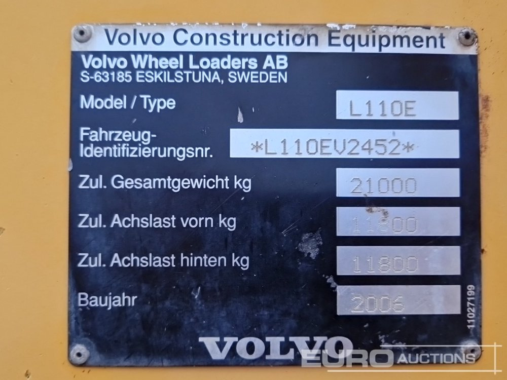 Chargeuse sur pneus Volvo L110E: photos 32