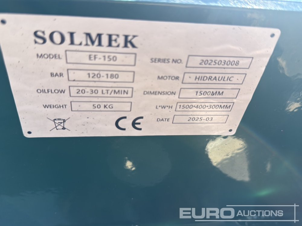 Accessoire pour Pelle Unused 2025 Solmek EF-150: photos 7