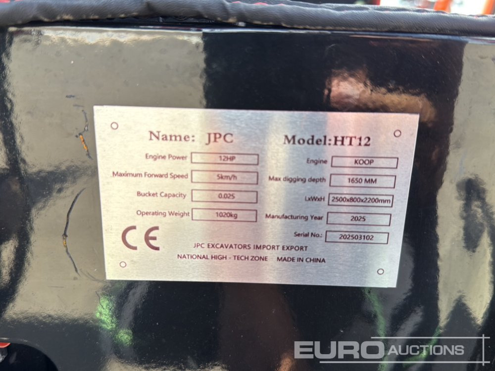 Mini pelle Unused 2025 JPC HT 12: photos 50