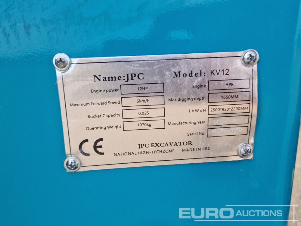 Mini pelle Unused 2025 JPC KV 12: photos 43