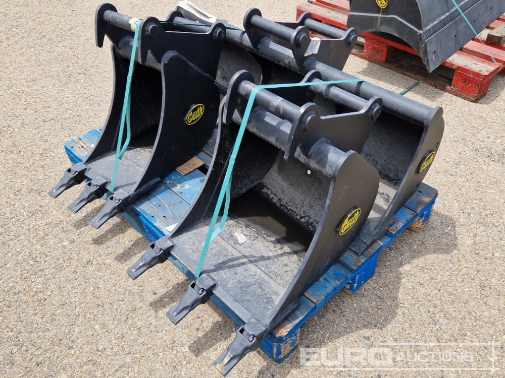 Unused Geith G03R-1200 48" Ditching Bucket, H03-0300 12" Digging Bucket, H03-450 18" Digging Bucket 40mm Pin to suit Mini Excavator / Conjunto Cazos - Godet: photos 3 Unused Geith G03R-1200 48" Ditching Bucket, H03-0300 12" Digging Bucket, H03-450 18" Digging Bucket 40mm Pin to suit Mini Excavator / Conjunto Cazos - Godet: photos 3