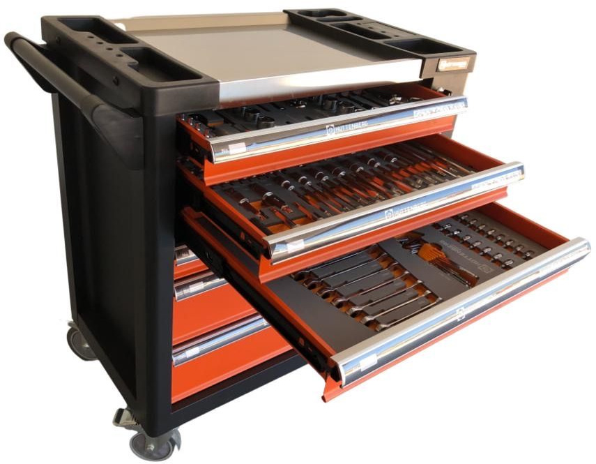 Équipement de garage Unused Huttenberg Tools Trolley, 220Pcs, Complete with Tools, 6 Drawers  / Carro Porta Herramientas Completo, 6 Cajones: photos 14