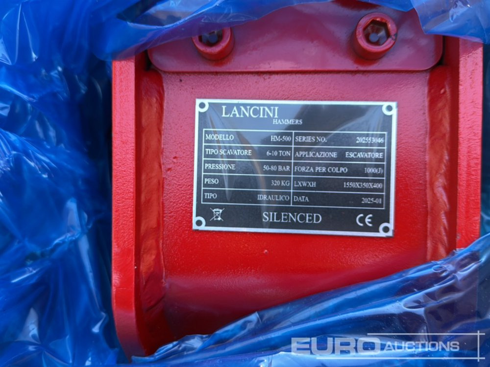 Marteau hydraulique Unused Lancini HM-500: photos 8 Marteau hydraulique Unused Lancini HM-500: photos 8