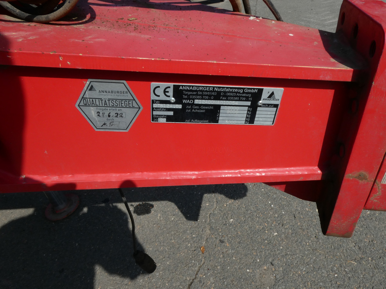 Camion benne Annaburger DTS 12.00 Dolly m. Sattelkuppl: photos 7