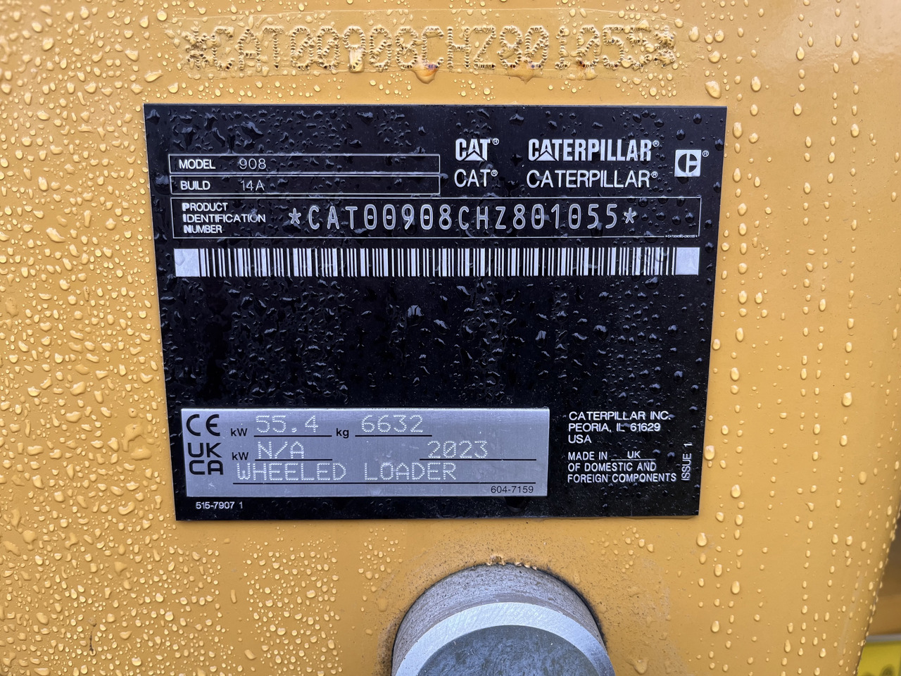 Caterpillar 908 HL - Chargeuse sur pneus: photos 2 Caterpillar 908 HL - Chargeuse sur pneus: photos 2