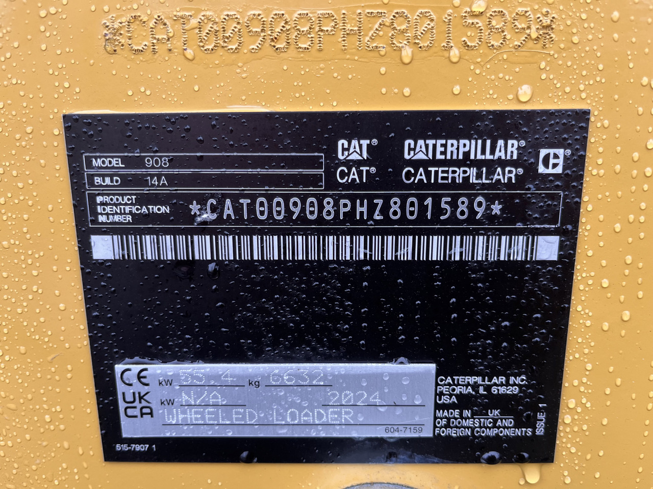 Caterpillar Radlader 908HL-14A - Chargeuse sur pneus: photos 2 Caterpillar Radlader 908HL-14A - Chargeuse sur pneus: photos 2