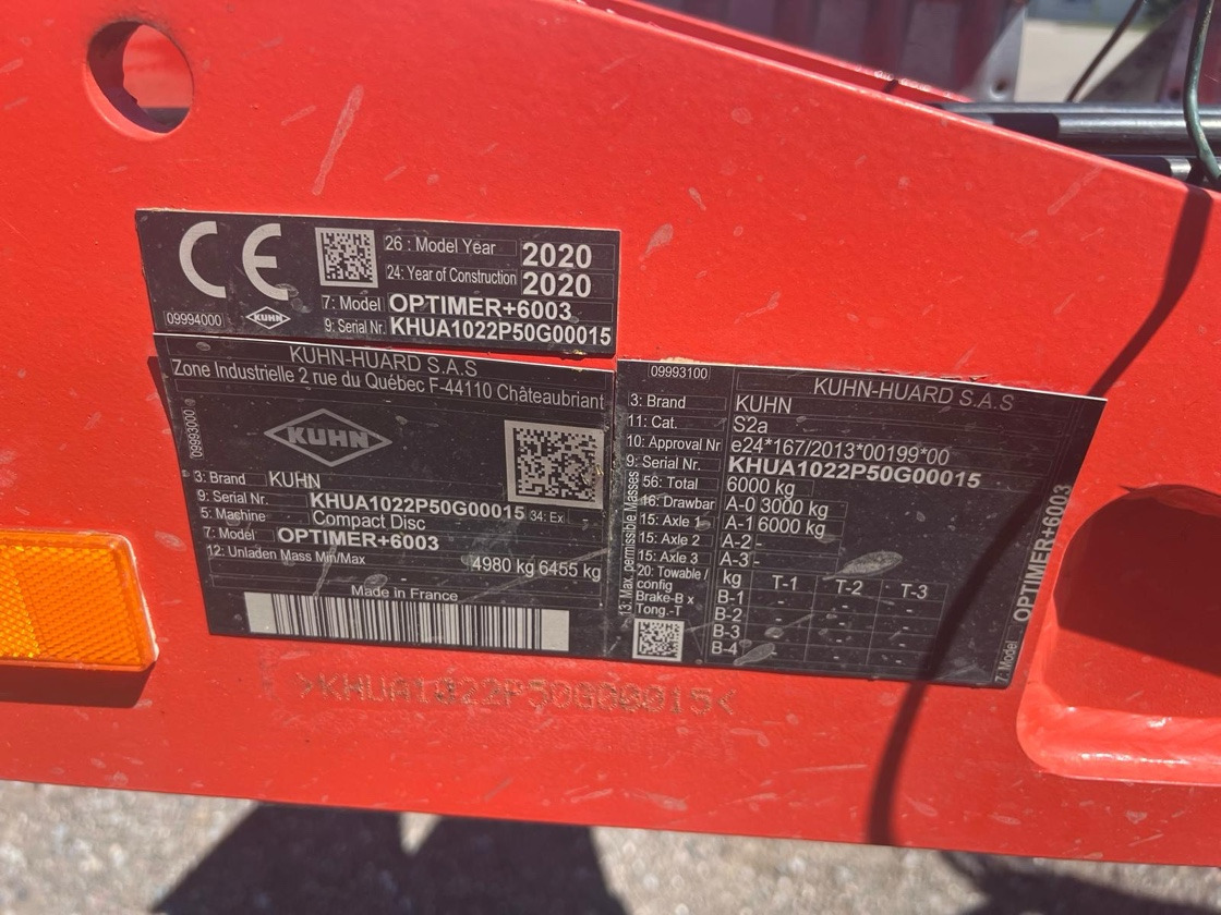Kuhn Optimer 6003 - Herse: photos 2 Kuhn Optimer 6003 - Herse: photos 2