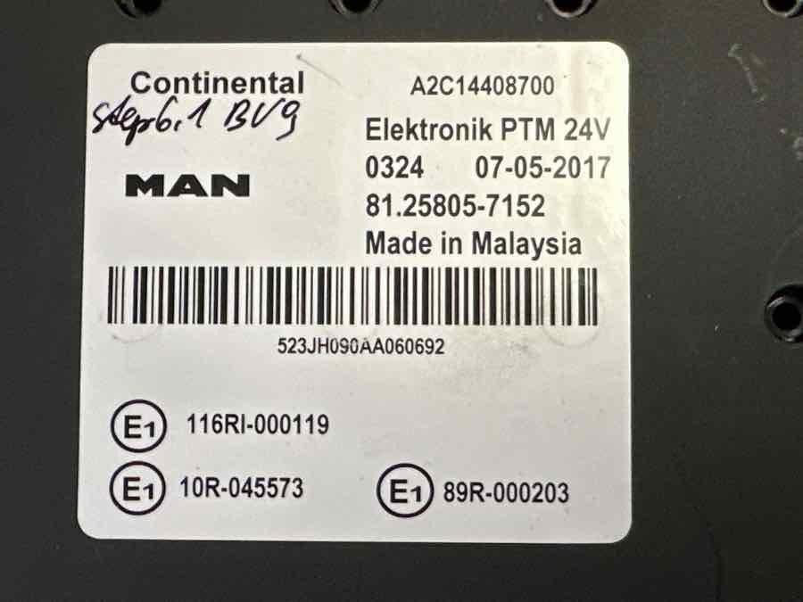 MAN ECU PTM 81.25805-7152 - Système électrique pour Camion: photos 2 MAN ECU PTM 81.25805-7152 - Système électrique pour Camion: photos 2