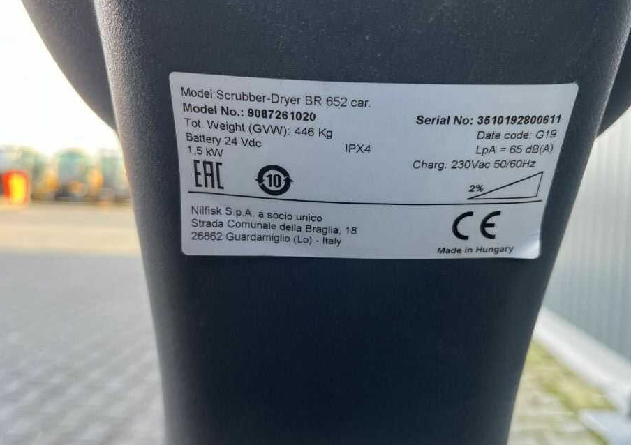 Nilfisk BR652 - Autre matériel: photos 4 Nilfisk BR652 - Autre matériel: photos 4