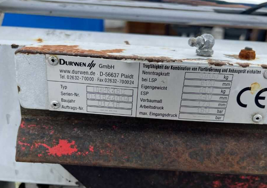 Durwen DRPK45C - Fourches pour Chariot élévateur: photos 5 Durwen DRPK45C - Fourches pour Chariot élévateur: photos 5