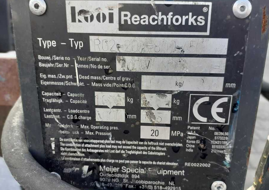 Griptech RG2-20-800-450 - Flèche pour Matériel de manutention: photos 1 Griptech RG2-20-800-450 - Flèche pour Matériel de manutention: photos 1