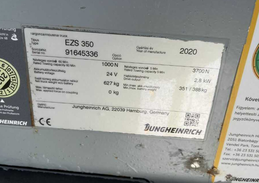 Jungheinrich EZS350 - Chariot tracteur: photos 4 Jungheinrich EZS350 - Chariot tracteur: photos 4