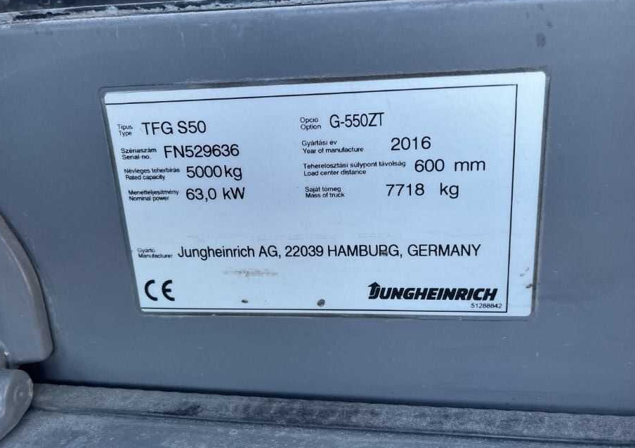 Jungheinrich TFGS50 - Chariot élévateur à gaz: photos 4 Jungheinrich TFGS50 - Chariot élévateur à gaz: photos 4