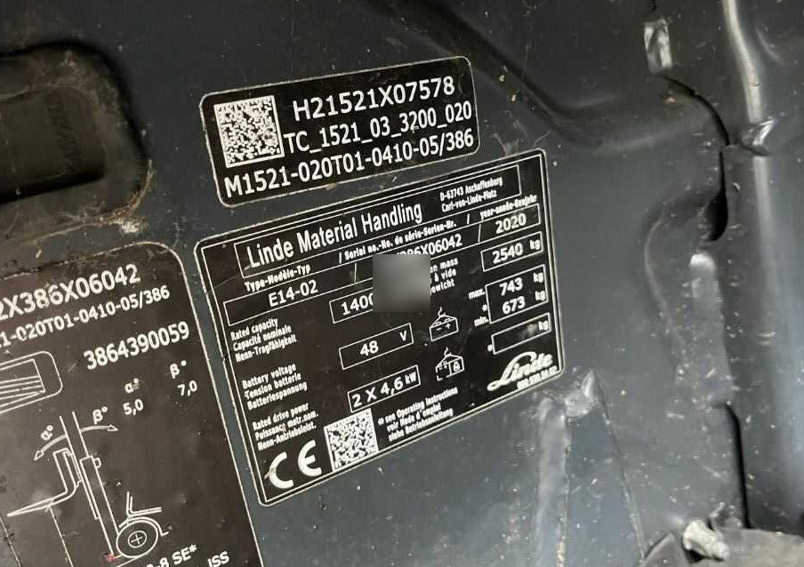 Linde E14-02 - Chariot élévateur électrique: photos 4 Linde E14-02 - Chariot élévateur électrique: photos 4