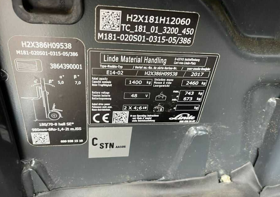 Linde E14-02 - Chariot élévateur électrique: photos 4 Linde E14-02 - Chariot élévateur électrique: photos 4