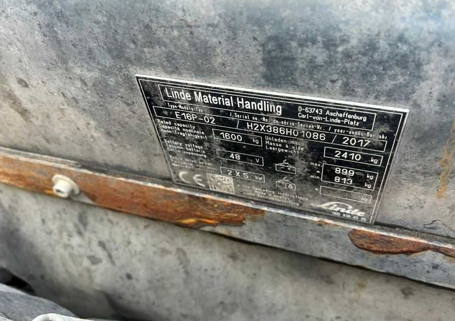 Linde E16P-02 - Chariot élévateur électrique: photos 4 Linde E16P-02 - Chariot élévateur électrique: photos 4